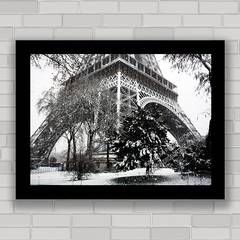 QUADRO DECORATIVO PARIS EIFFEL NEIGE - comprar online