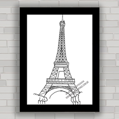 QUADRO DECORATIVO PARIS EIFFEL NOIR ET BLANC 7