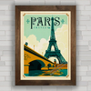 QUADRO DECORATIVO PARIS FRANCE POST CARD