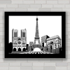 QUADRO DECORATIVO PARIS SLYLINE BLACK WHITE