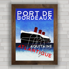 QUADRO DECORATIVO PORT DE BORDEAUX ATLANTIQUE na internet