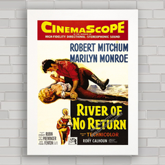 QUADRO FILME RIVER OF NO RETURN - MARILYN MONROE - comprar online