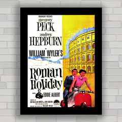 QUADRO FILME ROMAN HOLIDAY 2 - AUDREY HEPBURN - comprar online