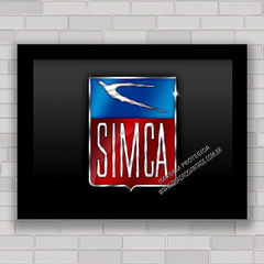 QUADRO DECORATIVO SIMCA LOGO