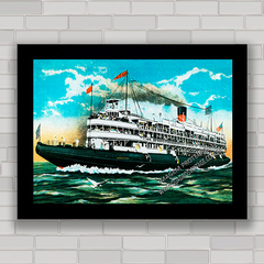 QUADRO DECORATIVO NAVIO SS CHRISTOPHER COLUMBUS - comprar online