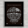 QUADRO FILME STAR WARS 7 - GLOBO DA MORTE