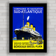 QUADRO DECORATIVO SUD ATLANTIQUE BRÉSIL