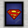 QUADRO DECORATIVO SUPERMAN 9 - SUPER HOMEM