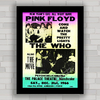 QUADRO DECORATIVO THE WHO & PINK FLOYD SHOW