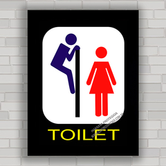 QUADRO DECORATIVO TOILET FUNNY