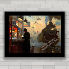 QUADRO DECORATIVO TRAIN STATION PAITING - comprar online