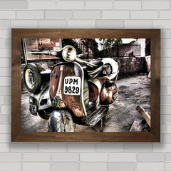 QUADRO DECORATIVO VESPA SÉPIA na internet