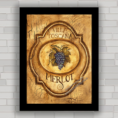 QUADRO VINTAGE VINHO 10 - comprar online