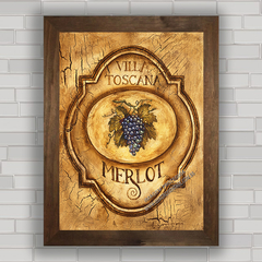 QUADRO VINTAGE VINHO 10