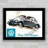 QUADRO DECORATIVO CARRO VOLKSWAGEN KDF