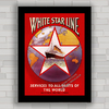 QUADRO NAVEGAÇÃO WHITE STAR LINE 1926