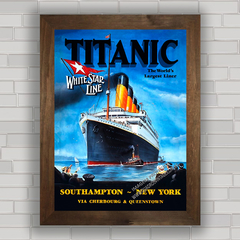 QUADRO VINTAGE WHITE STAR TITANIC na internet