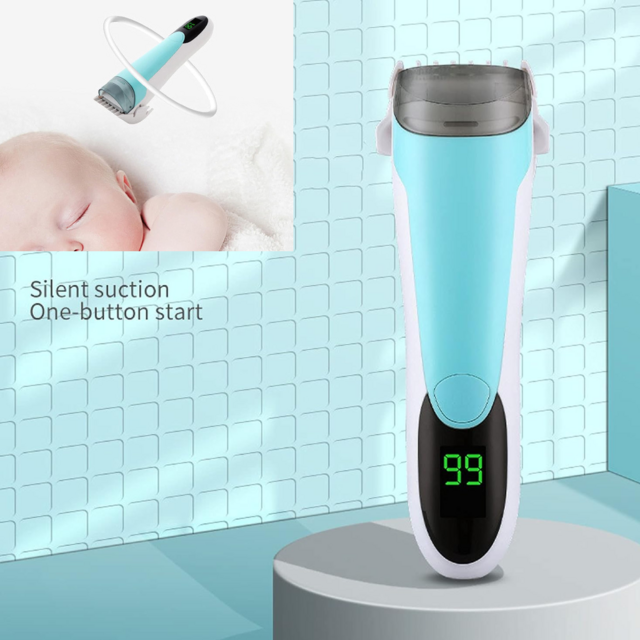 Maquina De Cortar Pelo Aspiradora Recargable Usb Para Bebes