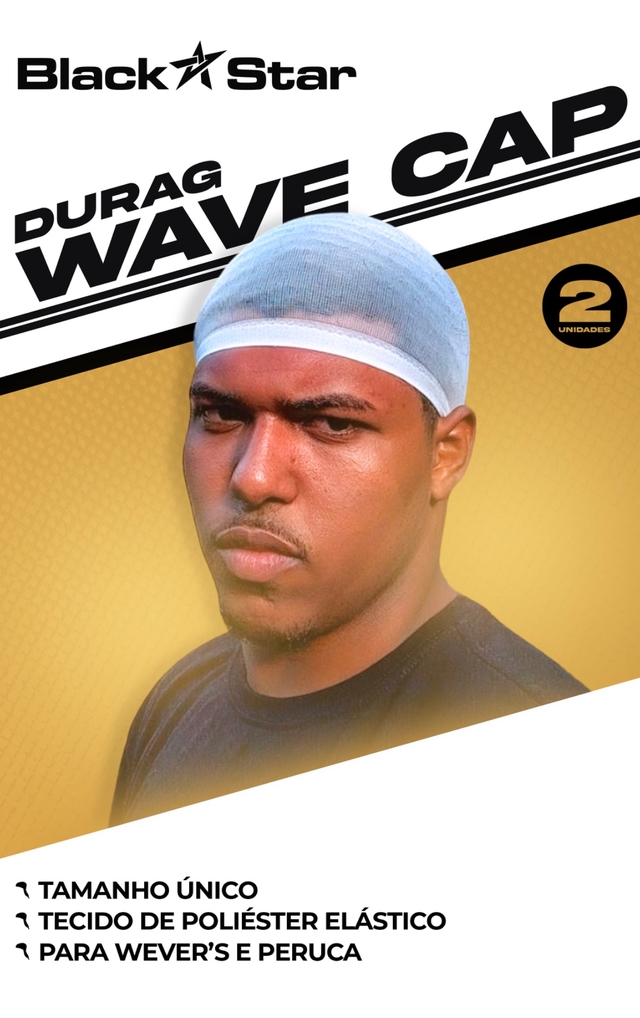 Wave Cap com Durag - Branca - 360 Waves Brasil