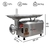 Moedor De Carne Boca 22 Skymsen Picador De Carne 110v - comprar online