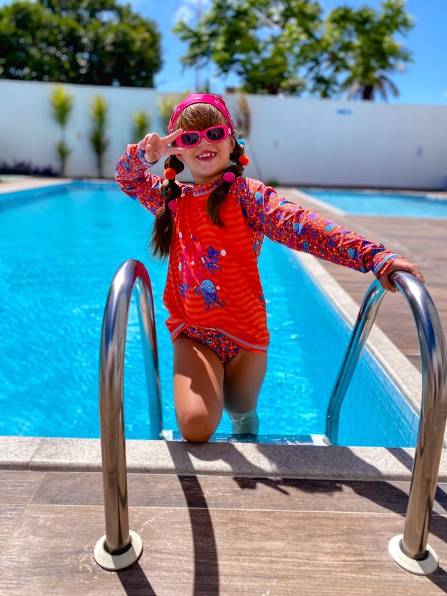 Biquíni Infantil Completo Sereia Moda Praia Piscina - Pronta