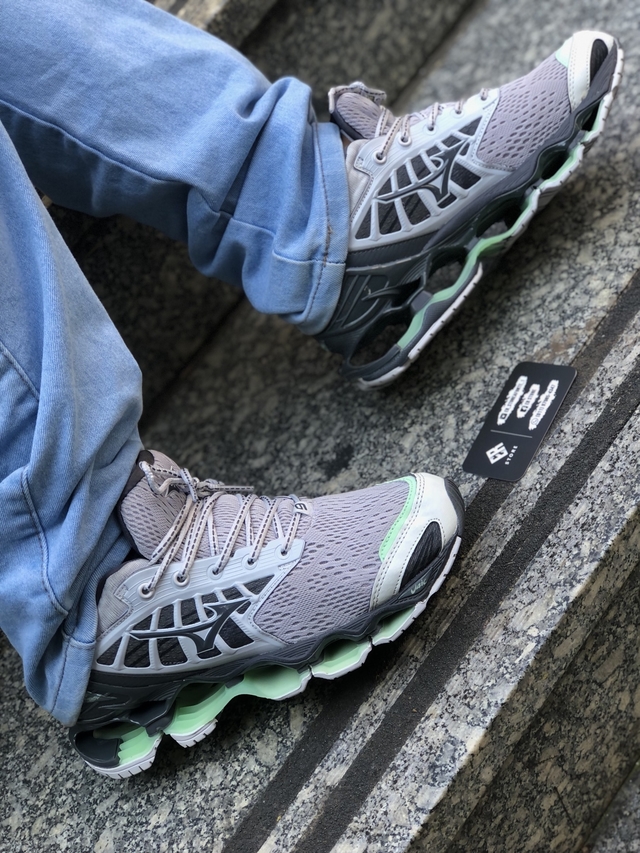 Mizuno Wave Prophecy 9 Branco Verde Agua