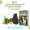 KIT Livro de Receitas Capa Dura "PENSANDO NA COZINHA" Camila Victorino + Coador Voal Preto