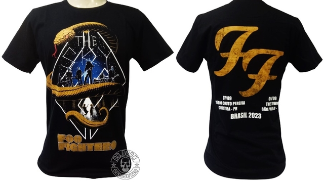 CAMISETA FOO FIGHTERS - THE TOWN - BRASIL 2023 - Anesthesia Wear