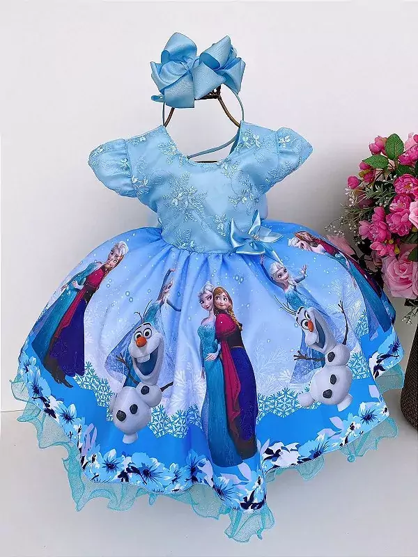 Vestido Temático Frozen