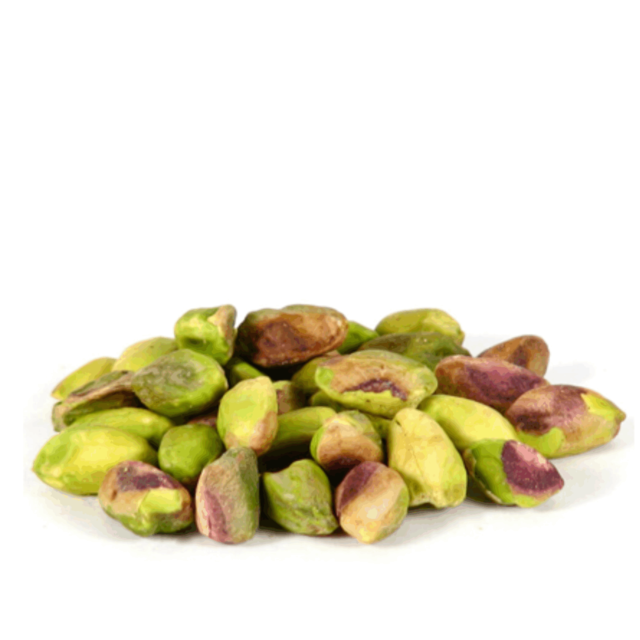 Pistachos Pelados Naturales Sin Sal En Mitades X Gr