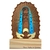 Totem Nossa Senhora de Guadalupe com Base de pinus Personalizado