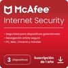 McAfee Internet Security 3 PC/1 AÑO.