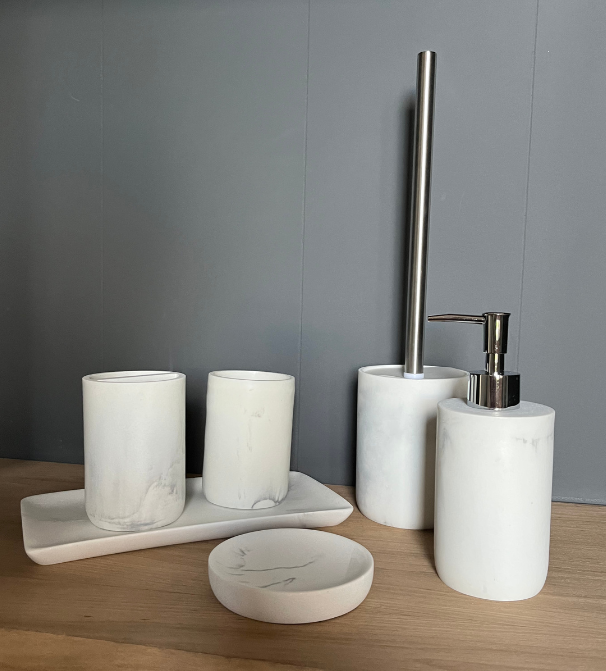Compra Online Dispensador dosificador jabón baño efecto marmol
