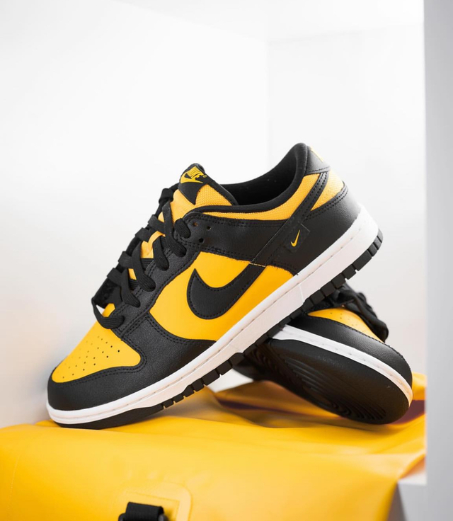 Nike Dunk Low Gold N Black 9.5us 7.5mx