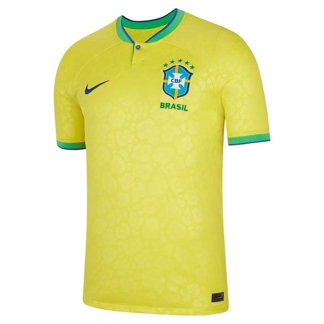 CAMISETA BRASIL JOGO FUTEBOL TORCEDOR ELITE MASCULINA - Amarelo