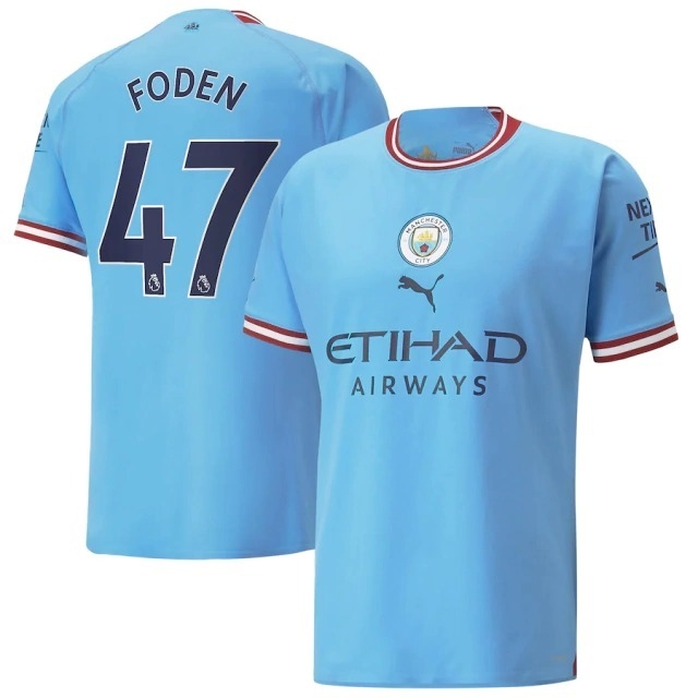 Camisa Manchester City 22/23 Versão Torcedor Pré-Jogo - Azul