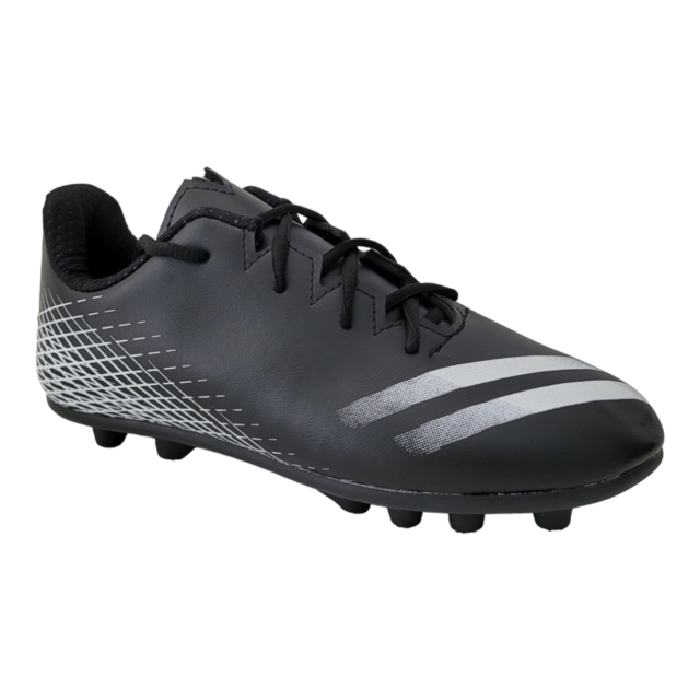 Botines Futbol 11 Pasto Cesped Adultos con Tapones Negro