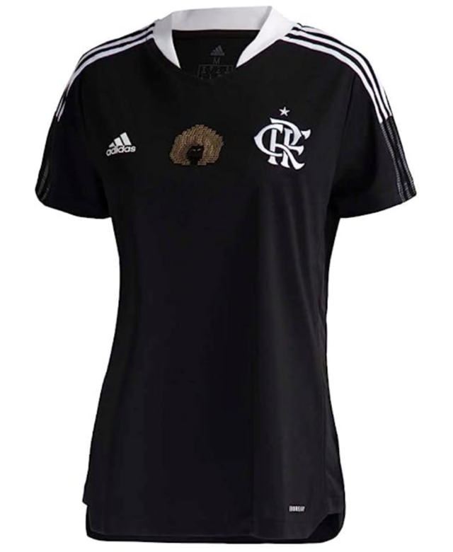 Camisa Internacional Excelência Negra 21/22 Torcedor Adidas Feminina -  Preta