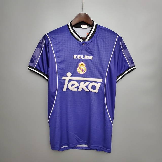 Real Madrid Violet Retro Away Shirt 1997 98 AREA10