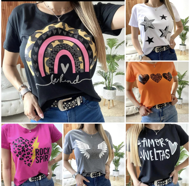 Remeras de mujer estampadas new arrivals
