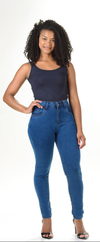 Calca jeans cheap skinny cintura alta