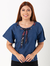 Blusa Ampla Escura Colin-Jeans 1762671