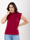 Blusa Ampla Frutas Vermelhas Malha Suede 3290008