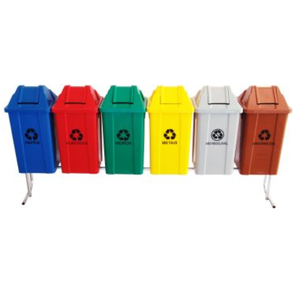 Contentores de lixo para reciclagem (coloridos) Cores escolher cor