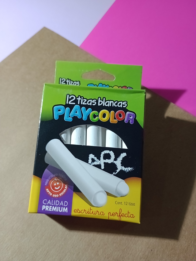 Tizas de colores Playcolor X 12