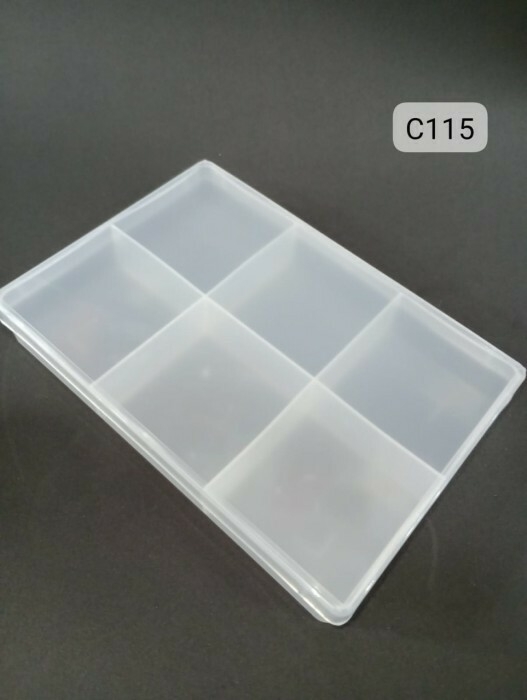 CAJA PLASTICA C115 POR 6 DIVISIONES BOX POPULIX