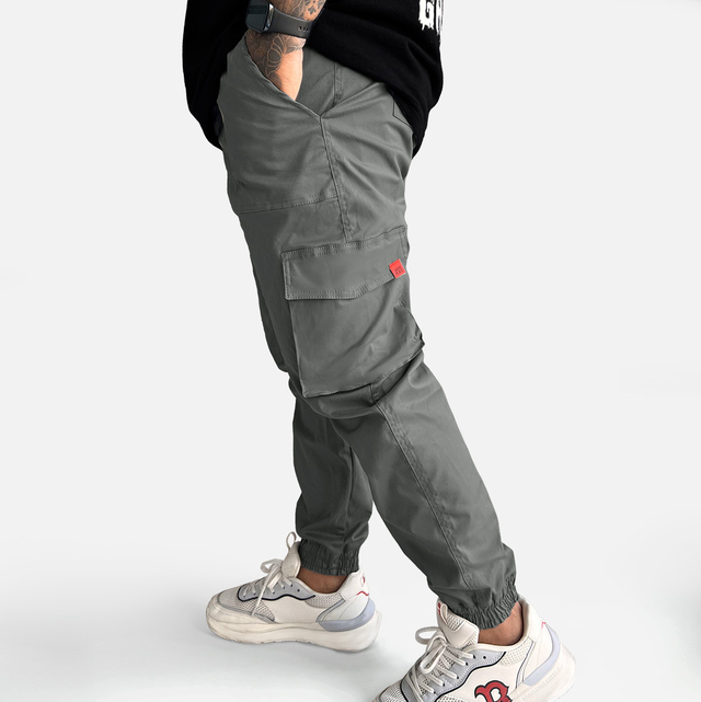 Pantalon Cargo Gris