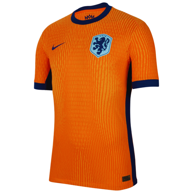 Camisa Nike Holanda I Home Euro Copa 2024 Torcedor Masculina Laranj