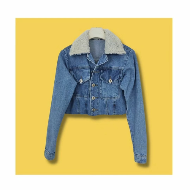 Jaqueta jeans sales com transparencia
