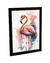 Quadro Decorativo A3 Cisne Rosa Ilustração Pintura Aquarela Animais